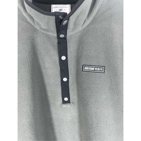 Obermeyer snap T fleece pullover sweatshirt - Picture 3 of 10
